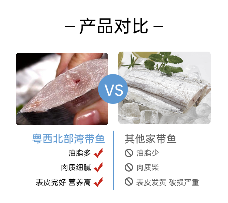 新鲜钓口带鱼